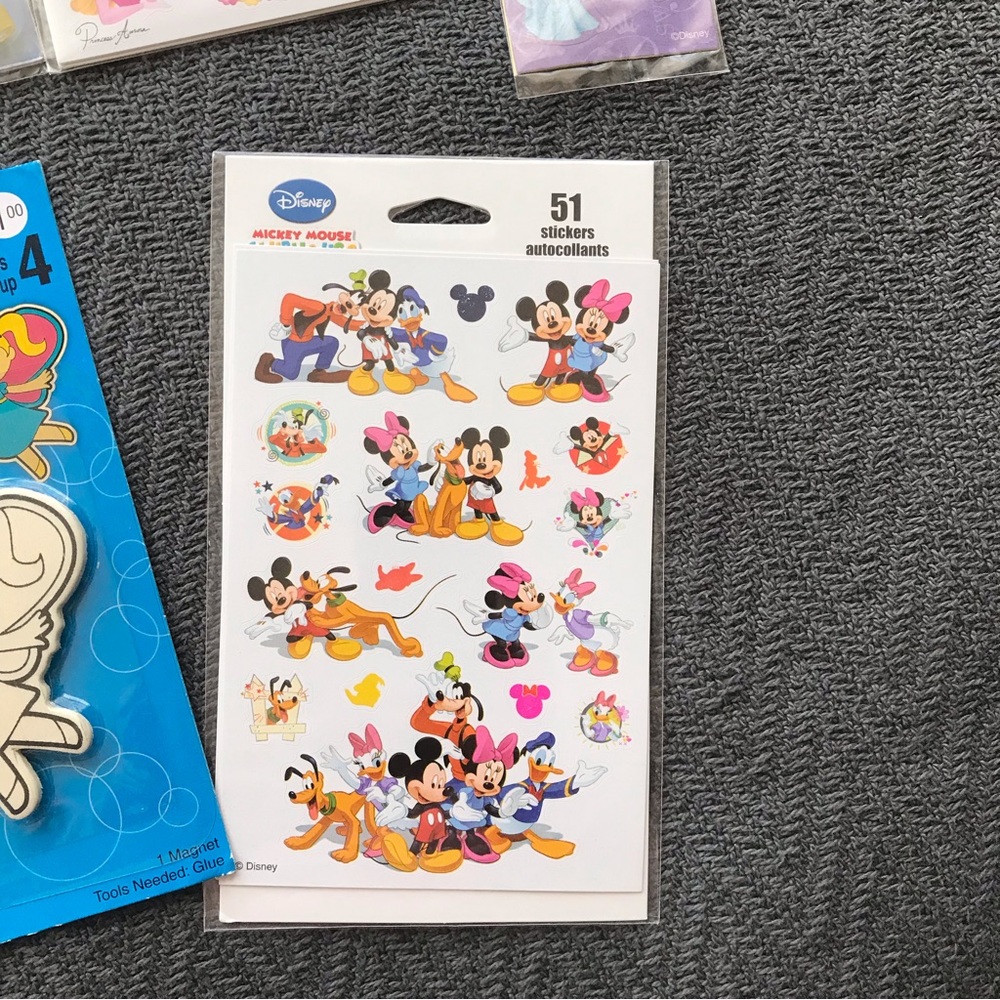 NWT Disney Princess Sticker Collection Hello Kitty Dora Explorer Mickey Mouse - Picture 7 of 7
